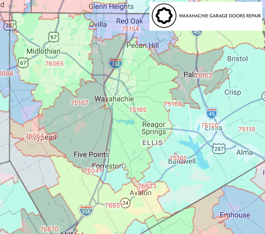 Waxahachie-TX-USA-Map